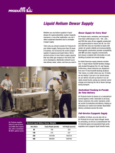 Liquid Helium Dewar Supply