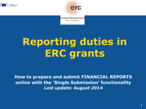 Guide to the electronic submission of financial reports with single