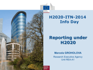 Reporting under H2020