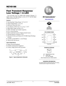 Fast Transient Response Low Voltage 1 A LDO