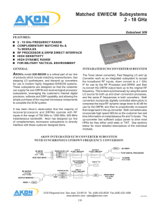 Matched EW/ECM Subsystems 2 - 18 GHz