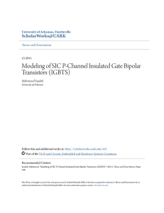 Modeling of SIC P-Channel Insulated Gate Bipolar Transistors (IGBTS)