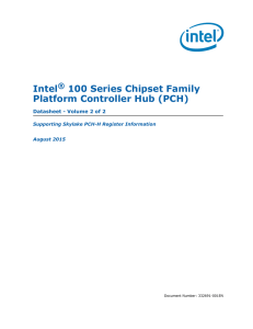 Intel® 100 Series Chipset Family PCH Datasheet, Vol. 2