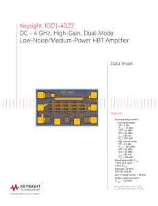 Keysight 1GC1-4023 DC - 4 GHz, High-Gain, Dual
