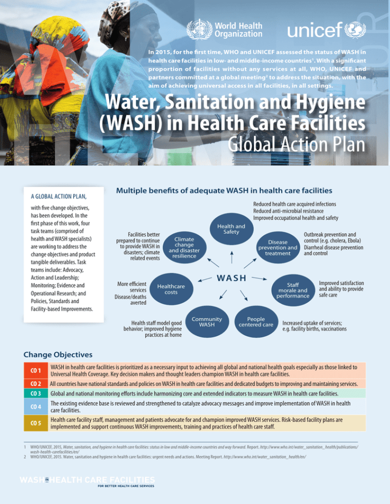  WASH In Health Care Facilities Global Action Plan