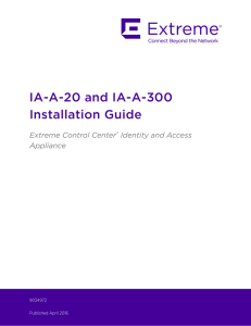 IA-A-20 and IA-A-300 Installation Guide - Documentation