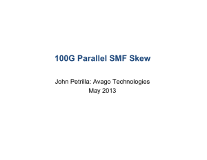 100G Parallel SMF Skew