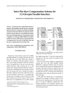 Inter-Pin Skew Compensation Scheme for 3.2