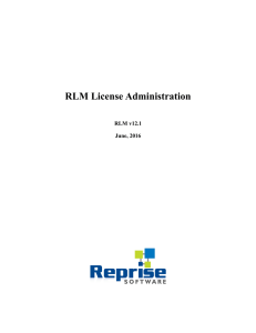 RLM License Administration Manual