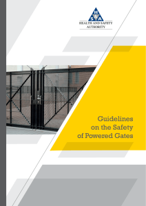 Guidelines on the Safety of Powered Gates