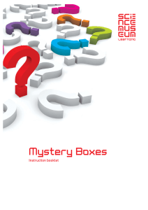 Mystery Boxes Instruction booklet.indd
