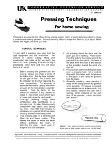 Pressing Techniques