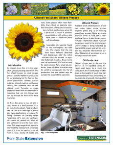 Oilseed Fact Sheet - University of Vermont