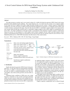 A Novel Control Scheme for DFIG