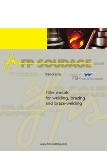 Filler metals for welding, brazing and braze-welding