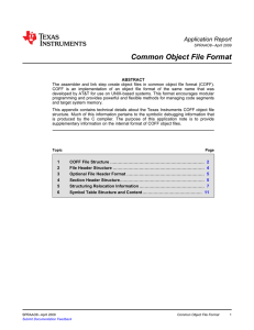 Common Object File Format (COFF