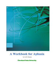 A Workbook for Aphasia - CSU
