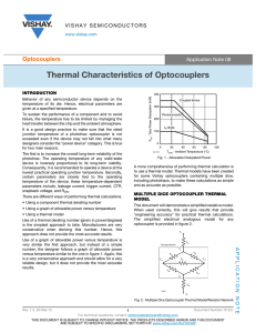 Thermal Characteristics of Optocouplers