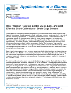 How Precision Resistors Enable Quick, Easy, and Cost