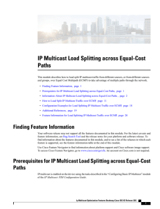 IP Multicast Load Splitting across Equal-Cost Paths