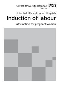 Induction of labour - Oxford University Hospitals