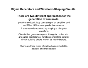 Signal Generators and Waveform-Shaping Circuits There are two