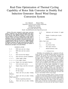 Real-Time Optimization of Thermal Cycling Capability of Rotor Side