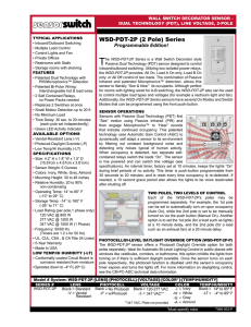 WSD-PDT-2P (2 Pole) Series