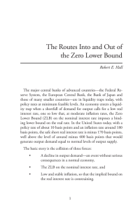 The Routes Into and Out of the Zero Lower Bound