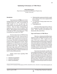 Optimizing Performance of TMR Mixers - Tri