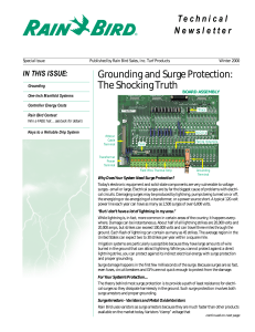 Grounding and Surge Protection: The Shocking Truth