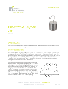 Dissectable Leyden Jar