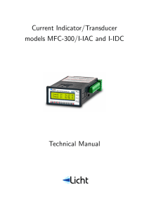 MFC-300/I-IAC and I-IDC Technical Manual - Licht-Labs