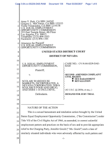 US Equal Employment Opportunity Commission vs