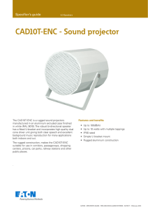CAD10T-ENC - Sound projector