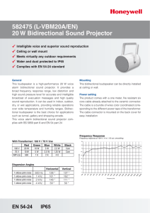 582475 (L-VBM20A/EN) 20 W Bidirectional Sound Projector