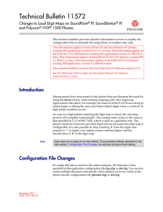 Changes to Local Digit Maps on SoundPoint IP Phones