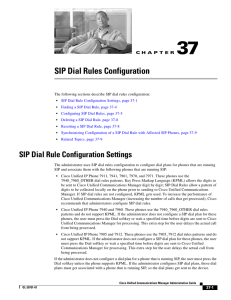 SIP Dial Rules Configuration