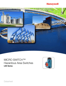 MICRO SWITCH™ LSX Series Hazardous Area Switches