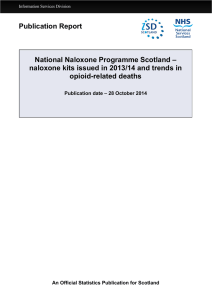 Publication Report National Naloxone Programme