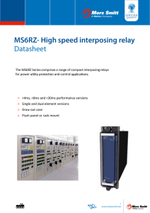 MS6RZ- High speed interposing relay Datasheet