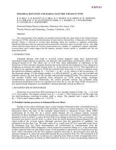 Poloidal Rotation and Radial Electric Fields in TFTR