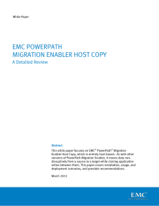 EMC PowerPath Migration Enabler Host Copy