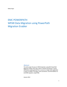 EMC PowerPath WPAR Data Migration using
