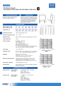 Compliant • Metallized polyester • According to CECC 30401