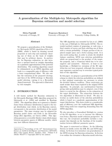 A generalization of the Multiple-try Metropolis algorithm for Bayesian
