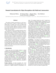 Domain Generalization for Object Recognition With Multi