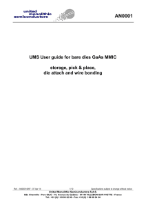 AN0001-User guide for bare die GaAs MMIC AN0001