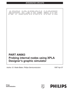 PART AN063 Probing internal nodes using XPLA Designer`s