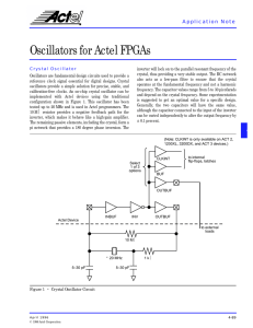 Oscillators for Actel FPGAs